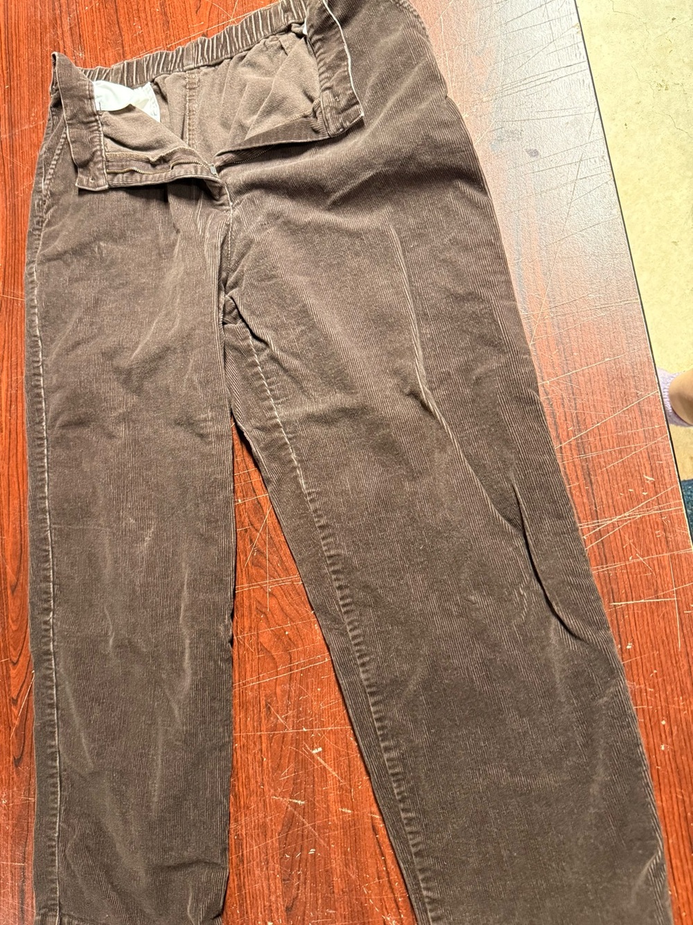 Brown Corduroy Pants - Classic Straight Fit